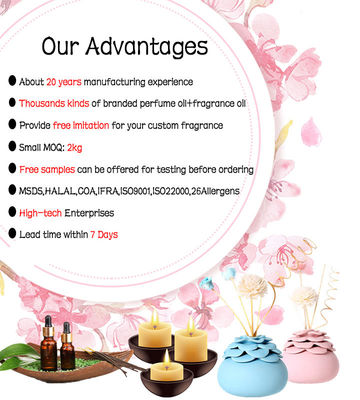 Concentrated Candle Fragrance Floral Flavor For Candle Making
